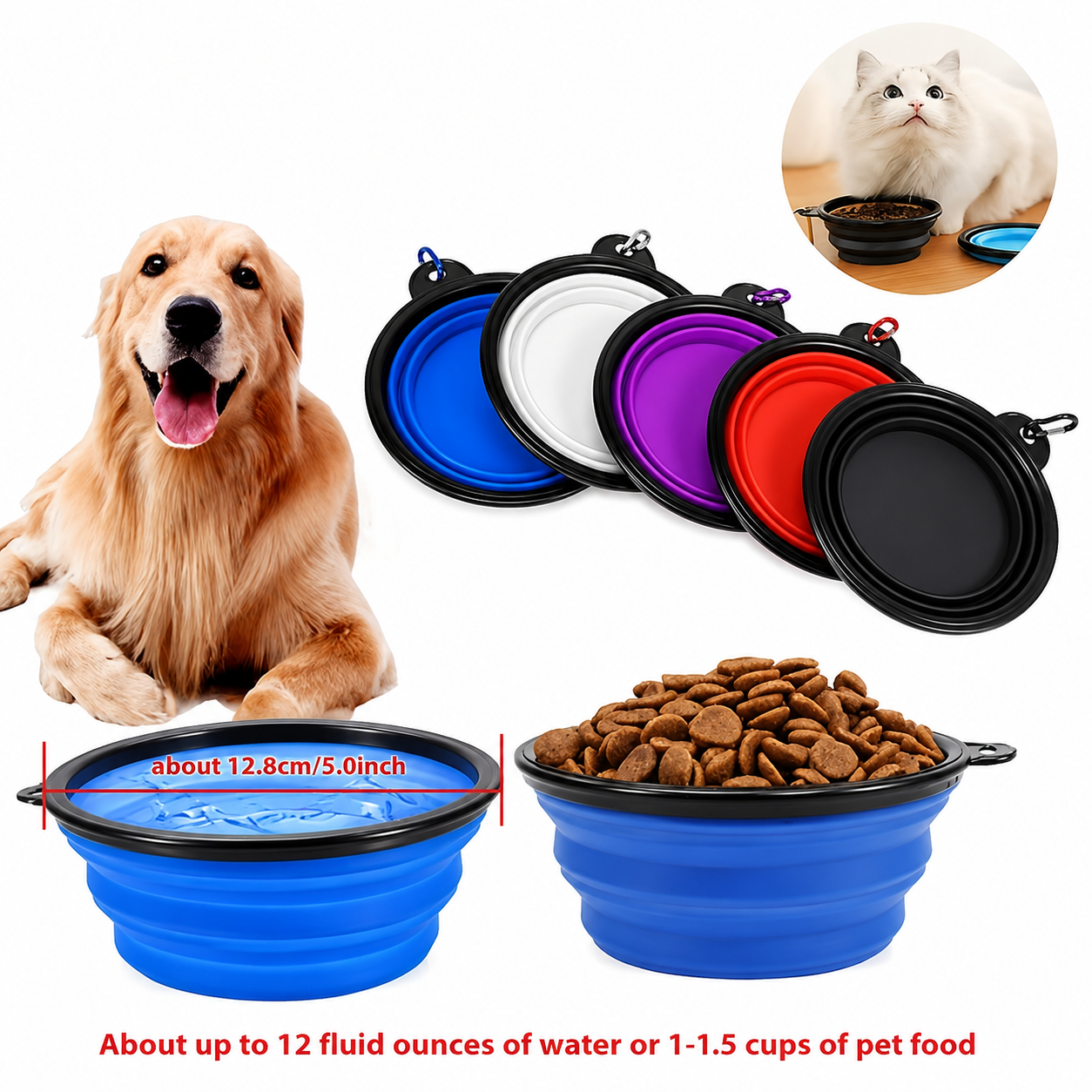 Collapsible Pet Travel Bowl