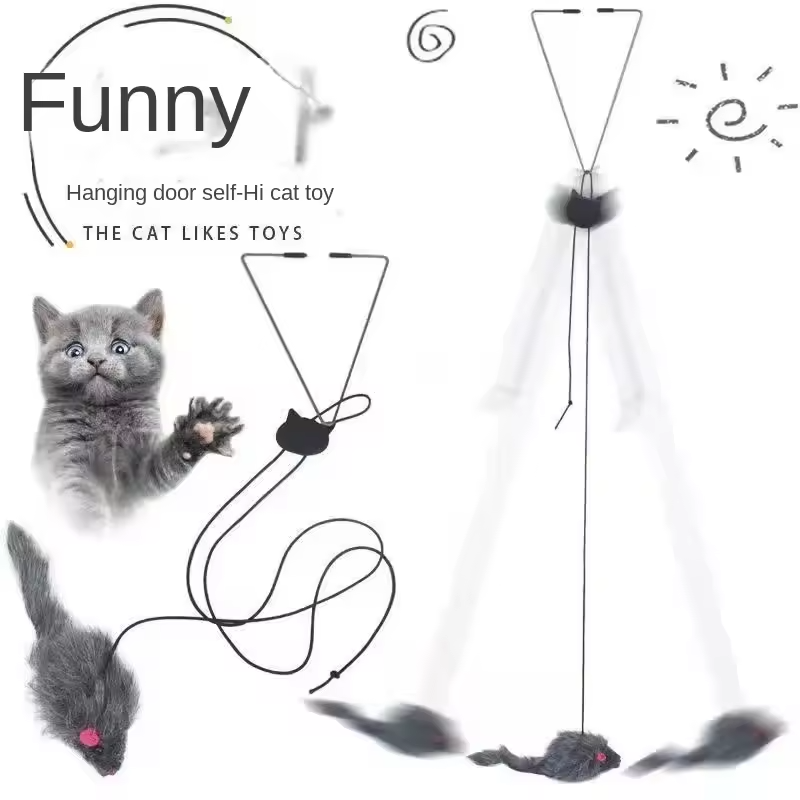 Hanging Mouse Cat Toy